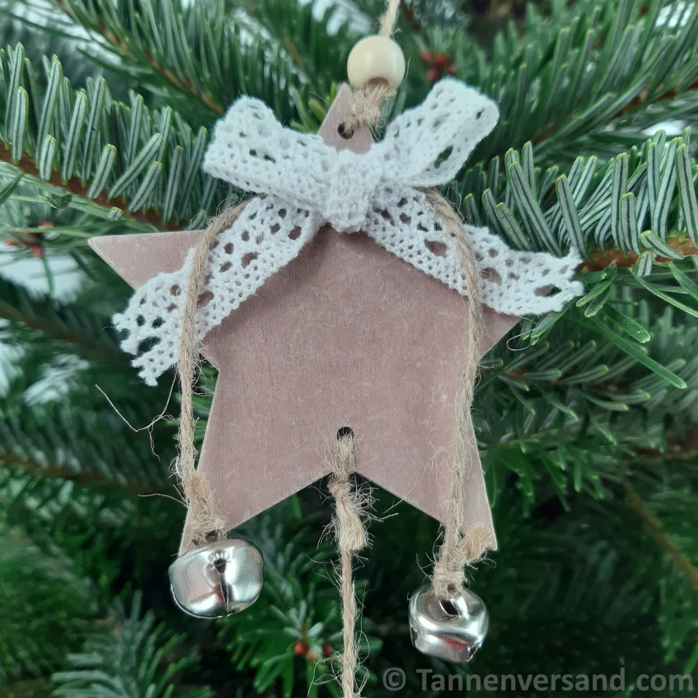 Girlande Stern aus Holz Dekor Natur 7 x 85 cm - Image 3